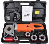 YXYLJOZ Roscadora eléctrica para tuberías, Kit de accionamiento portátil de Alta Resistencia de 2300 W para roscado y preparación eficientes de tuberías, máquina de Mano, 220 V (6heads)