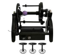 YXYLJOZ Rueca eléctrica, hilandera de Lana, máquina automática de bobinado de Hilo de Tejer de 12 V, máquina automática de bobinado de Hilo de Tejer de 800 RPM para Tejido/Mezcla de Hilo. (Black)