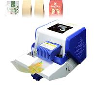 YXYLJOZ Selladora térmica de Rodillo Continuo, máquina de Sellado automática de 80 W, Temperatura y Velocidad Ajustables, Calentamiento rápido para sellar Aperitivos, Manualidades y más.