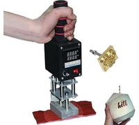 YXYLJOZ Soldador Digital de 500 W para Trabajos de Cuero, con Control de Temperatura Ajustable de 0 a 400 °C, Herramienta portátil para estampación en Caliente, Ideal para el Plegado (5 * 7cm)