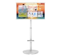 YXYLJOZ Televisor portátil con Pantalla táctil: de 32 Pulgadas, con Ruedas, Soporte Ajustable, hasta 7 Horas de Uso Continuo y 8 GB + 128 GB de Almacenamiento para videollamadas y Karaoke