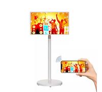 YXYSSMDGHY Televisor Inteligente con Pantalla Táctil De 32 Pulgadas, Máquina De Publicidad Rotativa Portátil, 8 GB De Ram + 128 GB De ROM, Wi-Fi 6, Compatible con Bluetooth, Táctil Y Voz