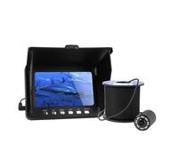 YXZKJZJ Cámara de Pesca submarina de 5 Pulgadas con Monitor a Color, 1080P, IP68, con Visera Solar y Cable de 20 m de Longitud. Vista Clara