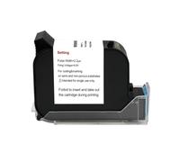 YXZKJZJ Cartucho de Impresora de inyección de Tinta portátil, Tinta Negra solvente, Resistente al Agua, de Secado rápido, W6900K, 12,7mm Gran compacidad
