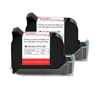 YXZKJZJ Cartucho de Tinta for Impresora portátil de 12,7 mm, Tinta Negra for Impresora de inyección de Tinta térmica de Secado rápido de 600 dpi. Secado rápido para etiquetado y codificación(2PCS)