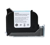 YXZKJZJ Cartucho sin cifrar, envasado al vacío, Impresora de inyección de Tinta pequeña, Tinta, Fecha, código de Barras, Etiqueta con Logotipo Secado rápido para etiquetado y codificación(Green)