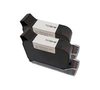 YXZKJZJ Cartuchos de Tinta Originales 1730M de 12,7 mm, tintas Negras solventes Resistentes al Agua for impresoras de inyección de Tinta. Secado rápido para etiquetado y codificación(2PCS)