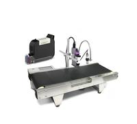 YXZKJZJ Impresora de inyección de Tinta P30 de 12,7 mm/25,4 mm con Cinta transportadora, Pantalla táctil de 4,3 Pulgadas, código de Barras QR Gran compacidad(25.4mm with 1 Ink)