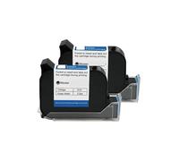 YXZKJZJ Impresora de inyección de Tinta térmica portátil 6900 de 12,7 mm con Cartucho de Tinta solvente de Secado rápido y Tinta Negra sin cifrar. Secado rápido para etiquetado y codificación(2PCS)