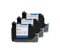 YXZKJZJ Impresora de inyección de Tinta térmica portátil 6900 de 12,7 mm con Cartucho de Tinta solvente de Secado rápido y Tinta Negra sin cifrar. Secado rápido para etiquetado y codificación(3PCS)