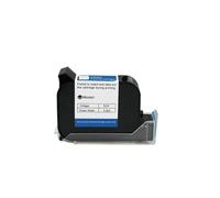 YXZKJZJ Impresora de inyección de Tinta térmica portátil 6900 de 12,7 mm con Cartucho de Tinta solvente de Secado rápido y Tinta Negra sin cifrar. Secado rápido para etiquetado y codificación(1PC)