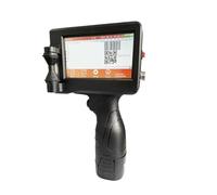 YXZKJZJ Impresora de inyección de Tinta térmica portátil de 12,7 mm con Pantalla de 4,3 Pulgadas de 600 PPP for código de Barras QR Gran compacidad