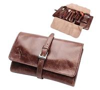 YXZN Bolsa de Tabaco de Cuero PU para Hombres y Mujeres, Estuche Protector para Fumar Tabaco para conservar Tabaco y Pipa para Fumar (Bolsa Solo sin Accesorios)