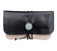 YXZN Estuche De Almacenamiento De Cuero Genuino para Bolsa De Tabaco, Portátil con Ruedas para Fumar, Soporte para 2 Pipas Y Accesorios, Vintage Unisex