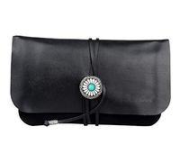 YXZN Estuche De Almacenamiento De Cuero Genuino para Bolsa De Tabaco, Portátil con Ruedas para Fumar, Soporte para 2 Pipas Y Accesorios, Vintage Unisex