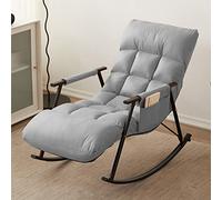 YXZN Mecedora reclinable Silla de Lectura Ajustable de 5 Posiciones con reposabrazos para Relajarse, Silla Perezosa Sillón Ondulado Moderno Sofá Cama - Carga de Soporte 200 kg