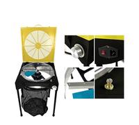 YXZQLOZ Cortadora de Hojas en tazón de 18 Pulgadas, podadora eléctrica hidropónica con Base, Bolsa para Reciclaje de Cuchillas, 3 velocidades Ajustables