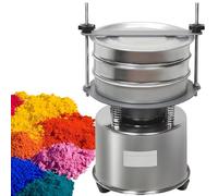 YXZQLOZ Criba vibratoria eléctrica, malla 180-200, tamiz vibratorio automático comercial, adecuado para materiales como pintura y gránulos de plástico. (200 mesh)