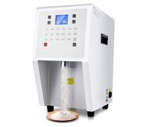 YXZQLOZ Dispensador automático de polvo de acero inoxidable para tiendas de café y bebidas, máquina dosificadora inteligente de polvo de frutas de grado comercial para azúcar, cacao y polvos de frutas