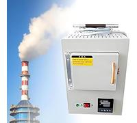 YXZQLOZ Horno de mufla de sobremesa Compacto, Horno de Fibra cerámica, Horno eléctrico de Laboratorio pequeño, Control de Programa Integrado