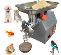 YXZQLOZ Máquina de pellets de acero inoxidable para alimentación de animales, eficiente molinillo de pellets para perros, gatos, aves de corral y conejos, salida uniforme para uso doméstico y agrícola
