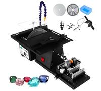 YXZQLOZ Pulidora tampón de joyería de Roca de 1850 W, máquina cortadora de Torno de Banco de 15000 RPM, máquina de facetado de Gemas (A)
