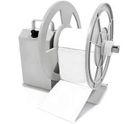 YXZQLOZ Rebobinadora eléctrica de etiquetas con deflector de 120 mm de ancho, 230 mm de diámetro, sincronización hacia adelante/atrás para logística, electrónica y gestión eficiente de etiquetas