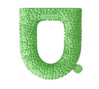 YY Durian - Funda para asiento de inodoro, cojín 3D en forma de fruta verde con núcleo de espuma viscoelástica, agarres de silicona antideslizantes y correas de liberación rápida, decoración de baño