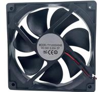 YY12025H24B 12CM Slim Industrial Fan, 12025 DC24V 0.25A Medium Airflow 2-Wire Cabinet Cooling Fan