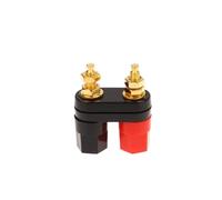 〔YY32〕1/5 Uds. Conectores tipo Banana, terminales de pareja, amplificador conector rojo y negro, Terminal unión, for altavoz ESSEIEIE(1Pc)