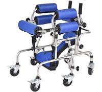YYAI-HHJU - Andador con ruedas para niños, plegable, ayuda de movilidad con asiento acolchado y respaldo, ajuste de ancho de altura para parálisis cerebral, niños mayores, es tan amable de ti