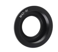 YYALYYON Adaptador de Lente M42-AI para Lentes de Rosca M42 a cuerpos de cámaras con Montura AI y Cristal óptico de aleación.