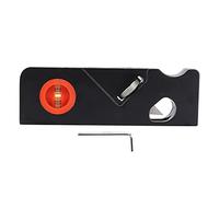 YYALYYON -borde de madera, herramienta de biselado para carpintería con profundidad de ajustable, niveles de burbuja horizontales y verticales, opción de radio de 45 grados para (Negro)