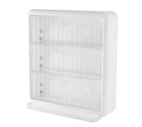 YYALYYON Caja de té montada en la pared, organizador de bolsas de café multifuncional transparente de 3 niveles que ahorra espacio para oficina