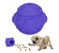 YYALYYON Comedero para Cachorros y Perros, Cuenco de alimentación, Bola de Comida con Fugas, Juguete Interactivo de Rompecabezas de Entrenamiento (Azul)