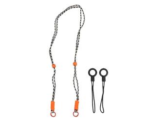 YYALYYON Correa para cámara, Correa para el Cuello y el Hombro de muñeca de poliéster para cámaras instantáneas DSLR Digitales universales y Estuches para teléfonos, Accesorio de (Negro Blanco)
