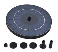 YYALYYON Fuente de agua solar, materiales ABS PET duraderos, filtro antiobstrucción, IP68 impermeable, bomba multifuncional con protección contra escasez de agua, para decoración