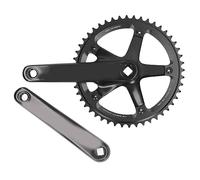 YYALYYON Juego de brazos de manivela de bicicleta, aleación de aluminio, ligero, juego de bielas de una sola velocidad 144BCD 48T, para reemplazo de reparación