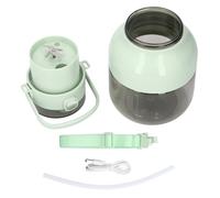 YYALYYON Licuadora portátil recargable por USB, 70W, 4 cuchillas, 1L de capacidad, exprimidor portátil con correa para el hombro