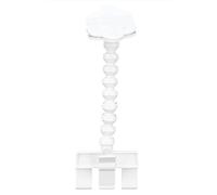 YYALYYON Palo selfie para mascotas con clip en forma de flor, para longitud ajustable, soporte universal para teléfono, para fotografía de mascotas, dispensador de golosinas, (Blanca)