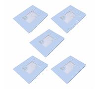 YYALYYON para Bolsas de con Asas, para Compras al por Menor, para Regalos de Fiesta, para Baby Showers, para Decoraciones de Bodas, cartón Blanco Duradero y Material plástico, (B&Bx IA O Yu)