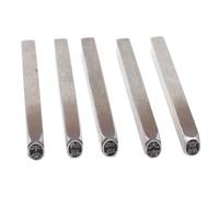 YYALYYON para herramientas de estampación de punzón de metal, acero al carbono duro galvanizado, 5 modelos, para bricolaje, joyería, carpintería, artesanía de cuero