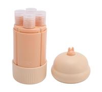 YYALYYON Travel Bottles for Toiletries 4 In 1 Travel Bottles for Shower Gel Dispenser Portable Squeeze Shampoo Liquid Containers