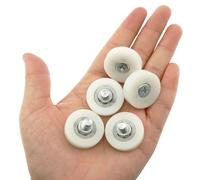 yyangz 12 rodillos deslizantes de nailon para cajón, polea pequeña de plástico para gabinete, puerta corredera, archivador, caja registradora, cajón, aparador, 1 pulgada