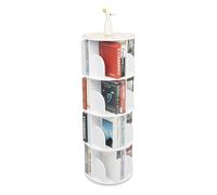 YyanLAK 4 estanterías blancas para libros, 40 x 115,5 cm, estrechamente alrededor de libros, artesanías, coleccionables, plantas, muñecas, juguetes