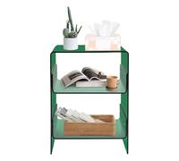 YyanLAK Mesa auxiliar de acrílico, 45 x 30 x 58 cm, mesita de noche, mesa de acrílico para dormitorio, sala de estar, se puede colocar junto al sofá en la sala de estar, en la cama del dormitorio