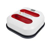 YyanLAK Prensa de transferencia, 1000 W, presión térmica, plóter térmico, mini prensa de calor, prensa de calor portátil para algodón, poliéster y algunos tejidos sensibles al calor (blanco + rojo)