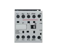 YYAZXSIQ CJX2-K Riel DIN 220V Mini AC Contactor 3P 3main 1NO/3main 1NC Voltaje de bobina 50/60Hz 6A 9A 12A (CJX2-K-0901)