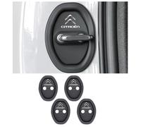 YYBCDSA 4 Piezas Coche Cubierta Cerradura Puerta, para Citroen C3-XR C4 C3 C5 C1 C2 Berlingo Celysee Gel de sílice Coche protección Interior de Accesorios