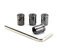 YYBCDSA 4 Tapones Rueda Coche, para Mercedes GLA GLB GLC GLE 2014-2023 Neumático Metal Cubierta Impermeable de Polvo Accesorios Decorativosválvula antirrobo con Llave,A